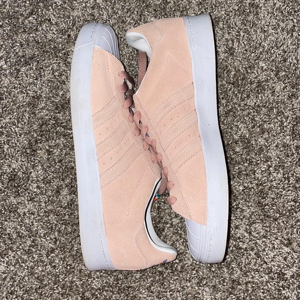Pink suede adidas